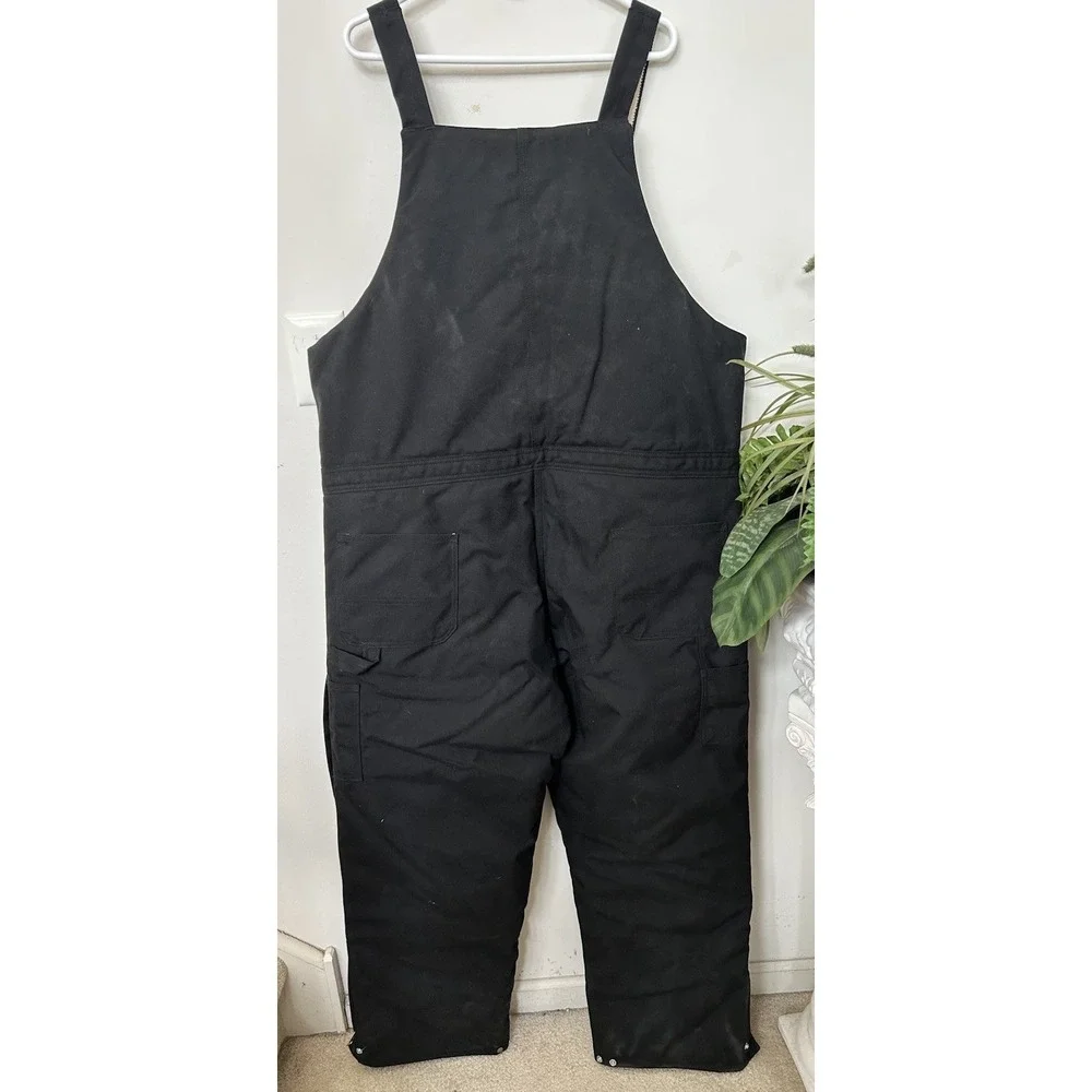 Carhartt Men's Extreme Yukon Arctic Quilt Insulated Bib Overalls R33-Black 42x30
